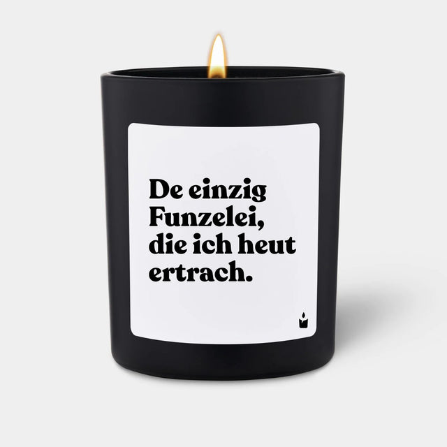 Duftkerze Schwarz Woody De einzig Funzelei, die ich heut ertrach. von ChattyCandles