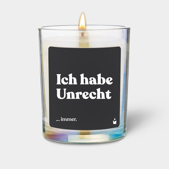 Duftkerze Rainbow Woody Ich habe Unrecht