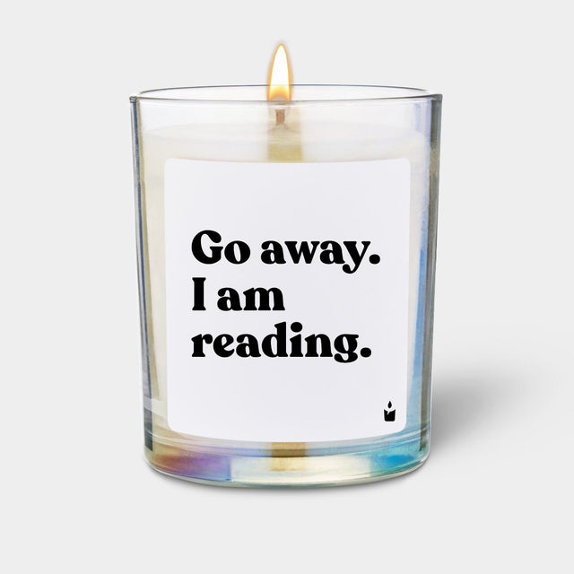 Duftkerze Rainbow Woody Go away. I am reading. von guteszeug.ch