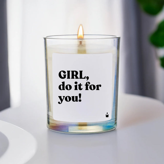 Duftkerze Rainbow Woody Girl, do it for you! von ChattyCandles