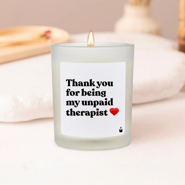 Duftkerze Flowery Thank you for being my unpaid therapist
