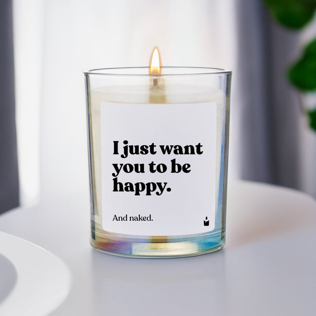 Duftkerze Rainbow Woody I just want you to be happy. And naked.