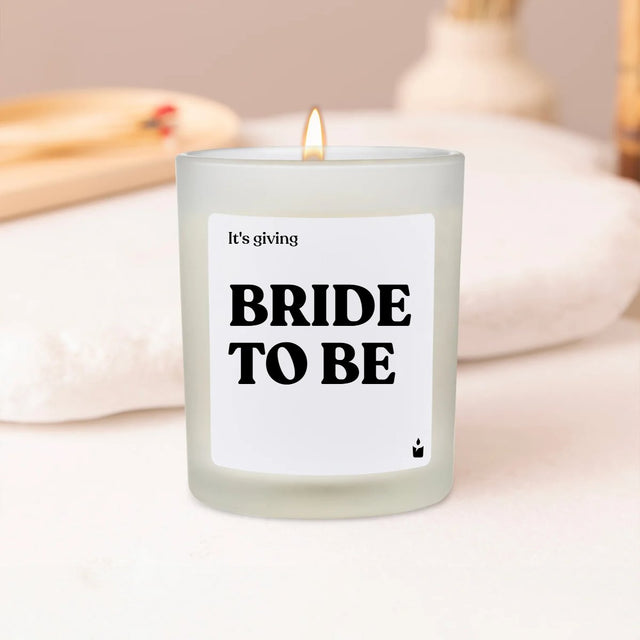 Duftkerze Flowery It's giving bride to be