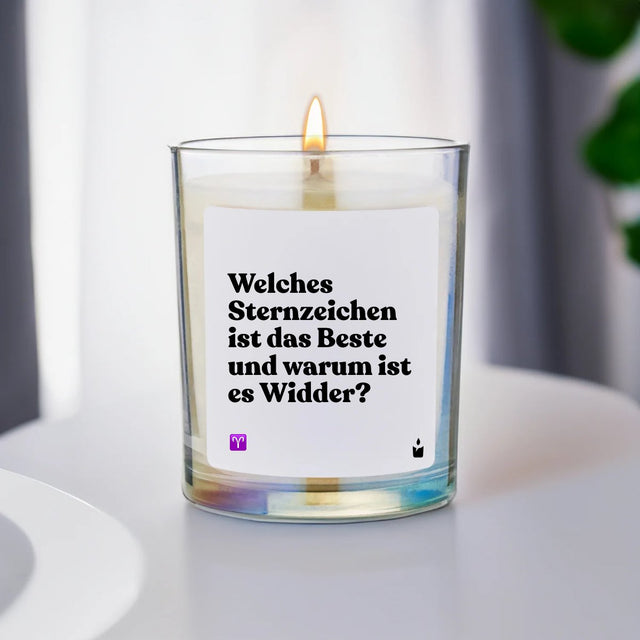 Duftkerze Rainbow Woody Welches Sternzeichen ist das Beste und warum ist es Widder? von ChattyCandles