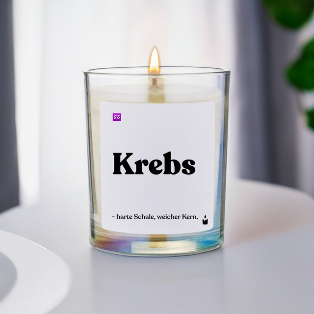 Duftkerze Rainbow Flowery Krebs - harte Schale, weicher Kern. von ChattyCandles
