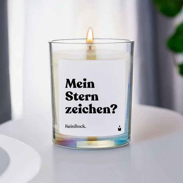 Duftkerze Rainbow Woody Mein Sternzeichen? KeinBock. von ChattyCandles