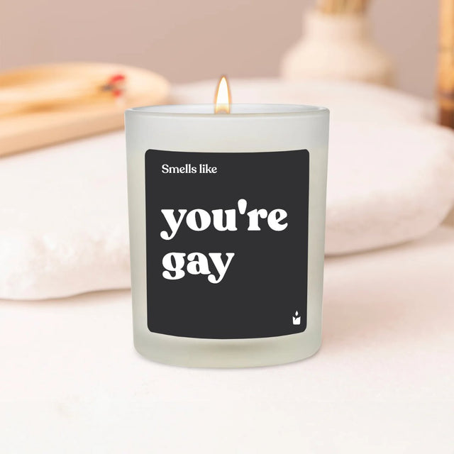 Duftkerze Flowery Smells like you're gay