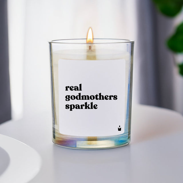 Duftkerze Rainbow Woody real godmothers sparkle