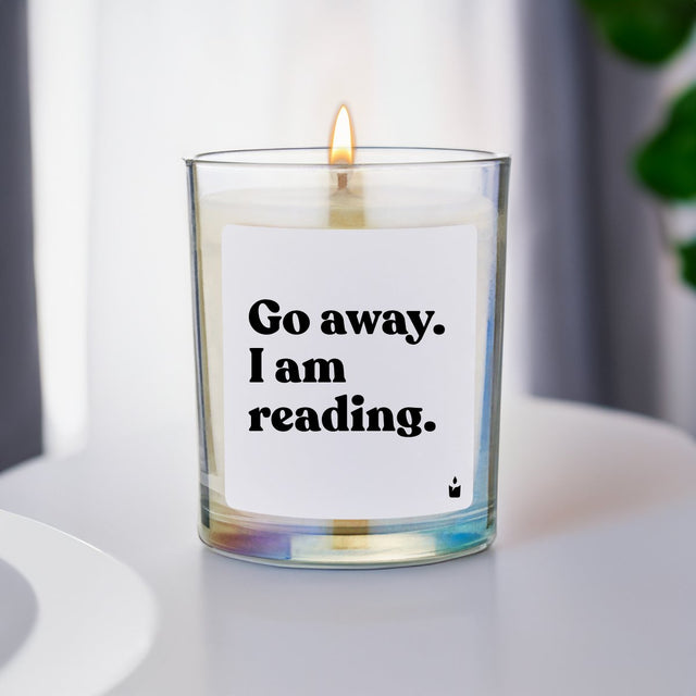 Duftkerze Rainbow Woody Go away. I am reading. von guteszeug.ch