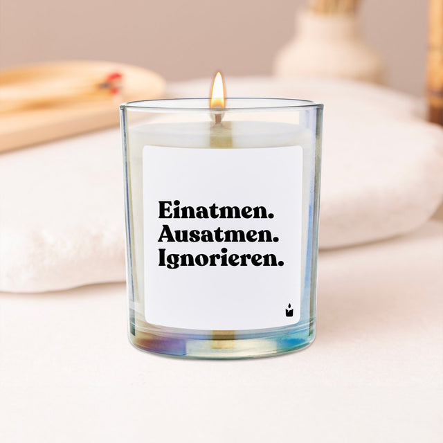 Duftkerze Rainbow Flowery Einatmen. Ausatmen. Ignorieren.