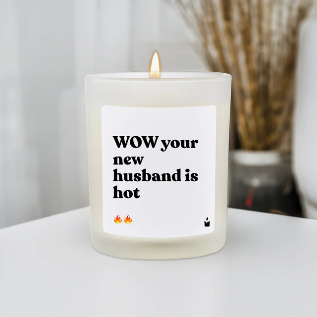 Duftkerze Flowery Wow your new husband is hot