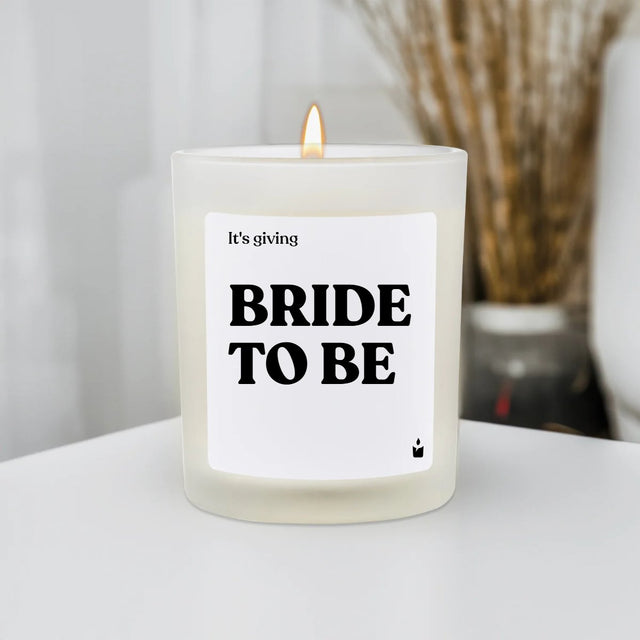 Duftkerze Flowery It's giving bride to be