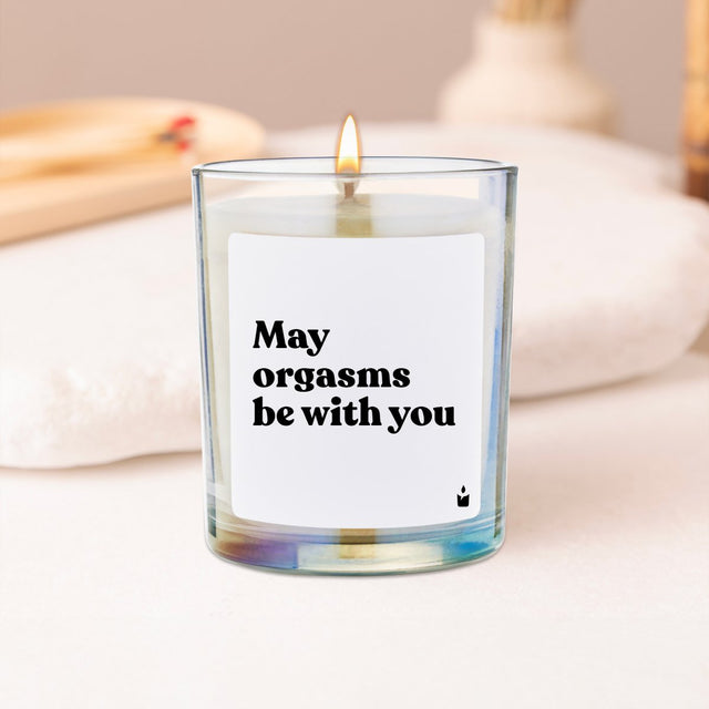 Duftkerze Rainbow Woody May orgasms be with you