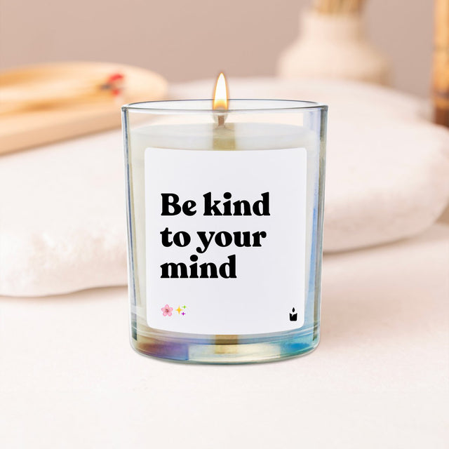 Duftkerze Rainbow Woody Be kind to your mind von guteszeug.ch