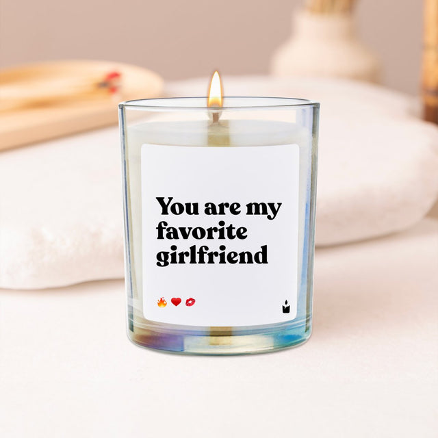 Duftkerze Rainbow Flowery You are my favorite girlfriend