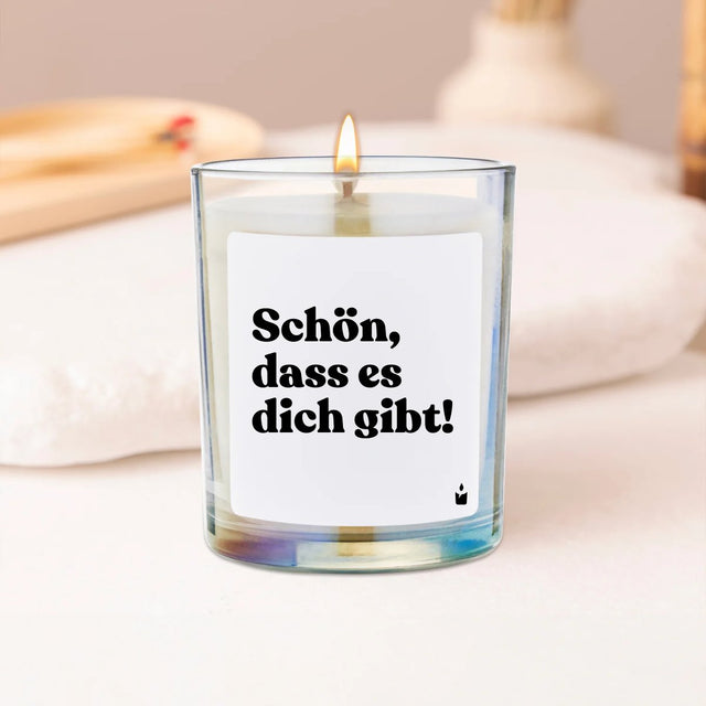 Duftkerze Rainbow Woody Schön, dass es dich gibt! von ChattyCandles