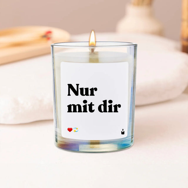 Duftkerze Rainbow Woody Nur mit dir von ChattyCandles