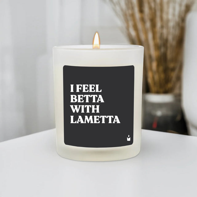 Duftkerze Flowery I feel betta with lametta