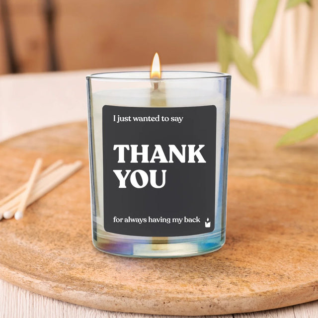 Duftkerze Flowery Thank you for always having my back