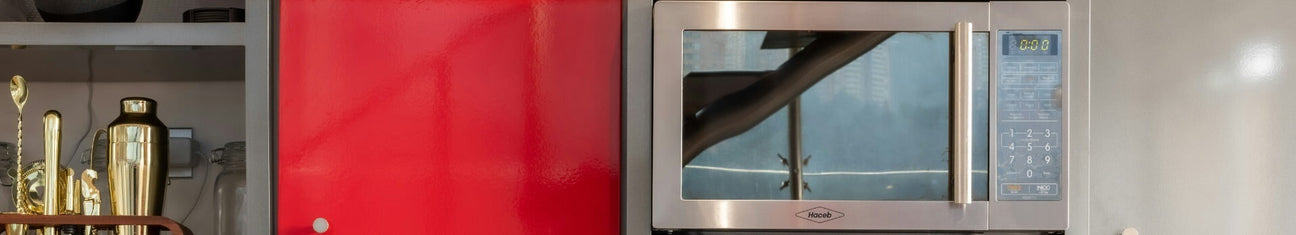 mikrowelle in küchenzeile