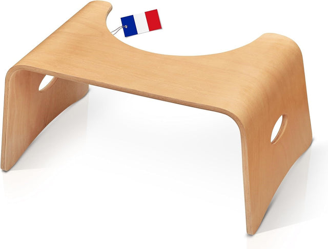 Toilettenhocker Lackiertes Holz Natur