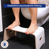 Toilettenhocker Lackiertes Holz Weiss