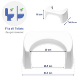 Toilettenhocker Grau