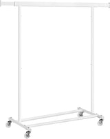 Kleiderständer Schwerlast Ausziehbar Transportabel 100kg Weiss von Songmics