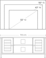 TV Schrank Industrie Design Vintagebraun Schwarz