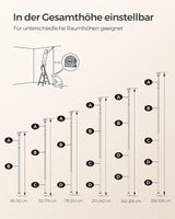 Duschregal höhenverstellbar mit 4 Ablagen weiss