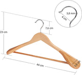 Anzugbügel Kleiderbügel Holz 6er Set Rutschfest