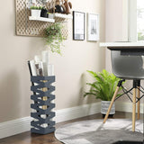 Regenschirmständer Metall quadratisch mit Haken Anthrazit von Songmics