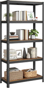 Standregal Industrie-Design mit 5 Ablagen, bis 875 kg belastbar, Vintagebraun-Schwarz von Songmics