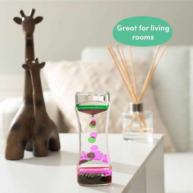 Flüssige Sanduhr Liquid Motion Timer pink grün