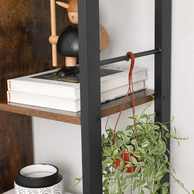 Bücherregal mit Türen Industrie-Design mit Stahlgestell Vintagebraun