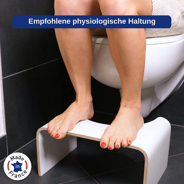 Toilettenhocker Holz Schwarz