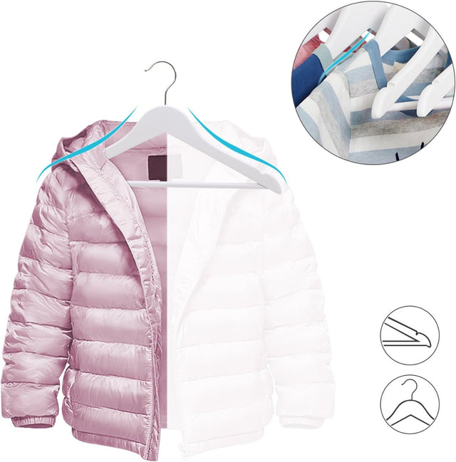 Kinderkleiderbügel 20er Set rutschfester Hosensteg