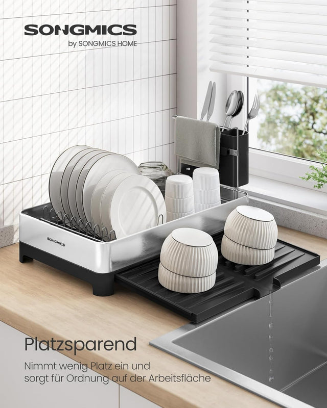 Abtropfgestell mit Utensilienhalter Abtropfständer