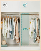 Kleiderbügel Kinder Samt 50er Set Weiss