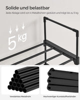 Schuhregal mit 10 Ebenen offener Schuhschrank