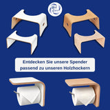 Toilettenhocker Holz Weiss