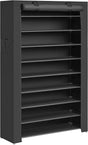 Schuhregal mit 9 Ebenen Schwarz, 85 x 28 x 162 cm von Songmics