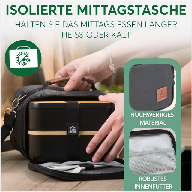 Insulated Lunch Bag Black