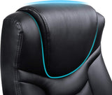 Bürostuhl Ergonomisch Höhenverstellbar Stabil Schwarz von Songmics