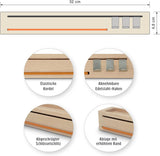 mon.key Schlüsselbrett und Brillenhalter orange