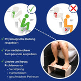 Toilettenhocker Holz Natur