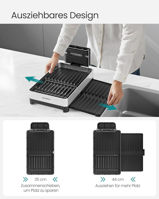 Abtropfgestell mit Utensilienhalter Abtropfständer