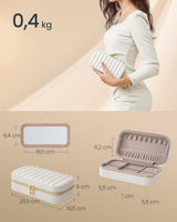 Schmuckkästchen Box für Reise mit Spiegel Rechteckig