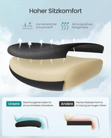 Bürostuhl Ergonomisch Computerstuhl Höhenverstellbar Schwarz