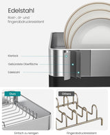 Abtropfgestell mit Utensilienhalter Abtropfständer
